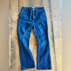 Cropped dark wash Pistola jeans 26